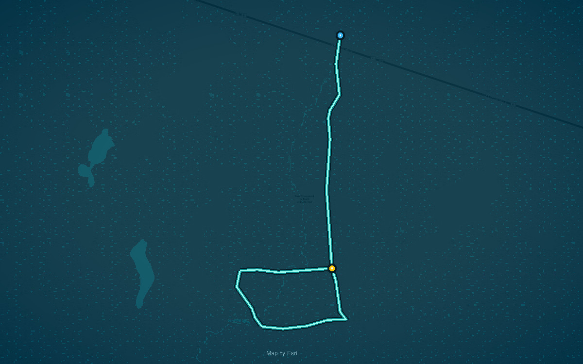 Paddle route map for Canoe Trail #3