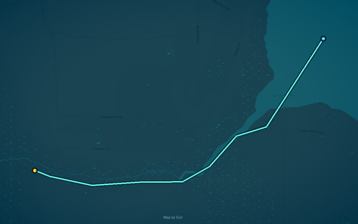 Cedar Creek Paddling Trail