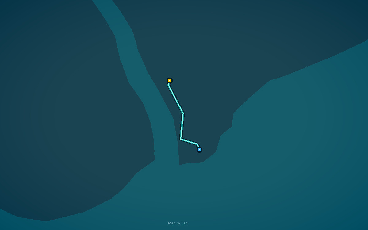 Paddle route map for Hidden Splendor