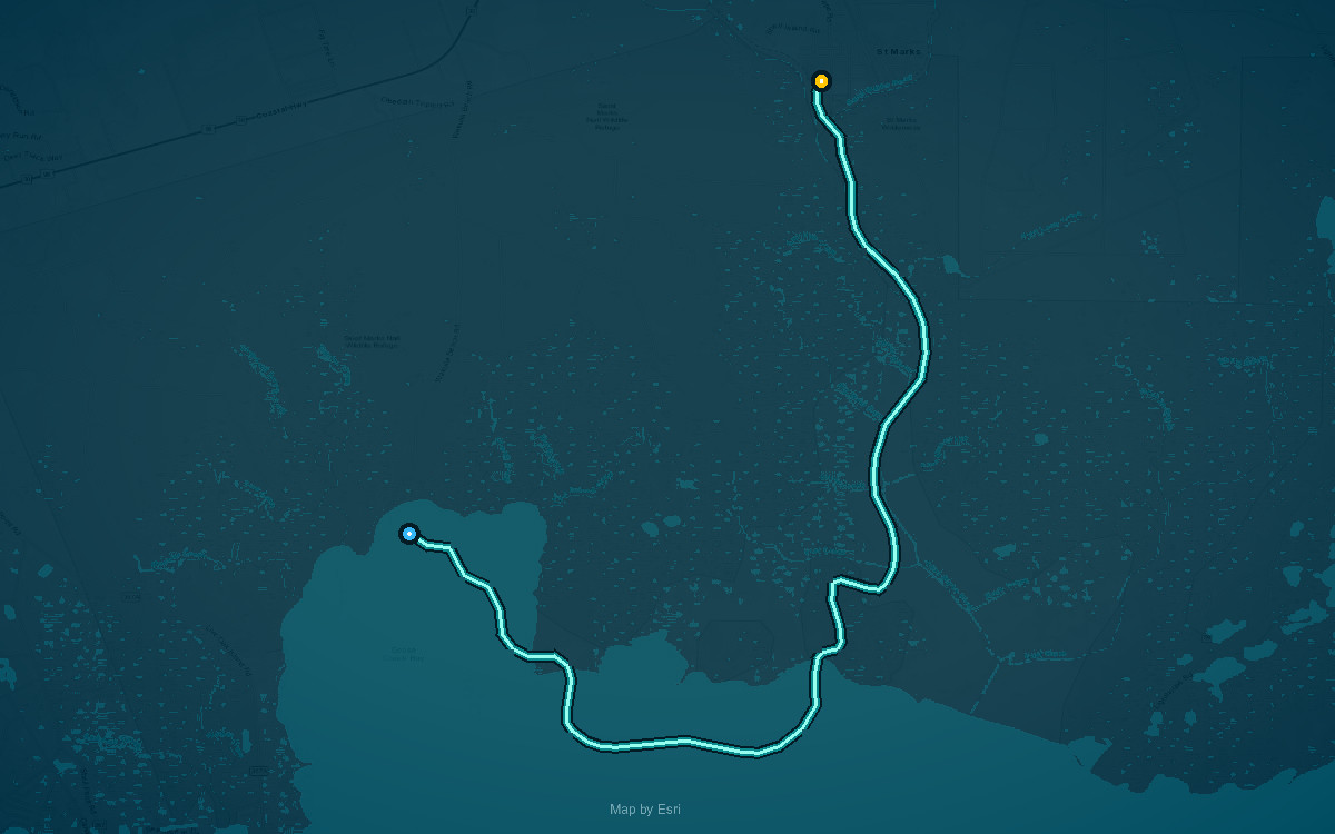 Paddle route map for Indian Point