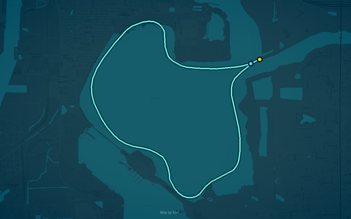 Paddle route map for Mckay Bay Trail