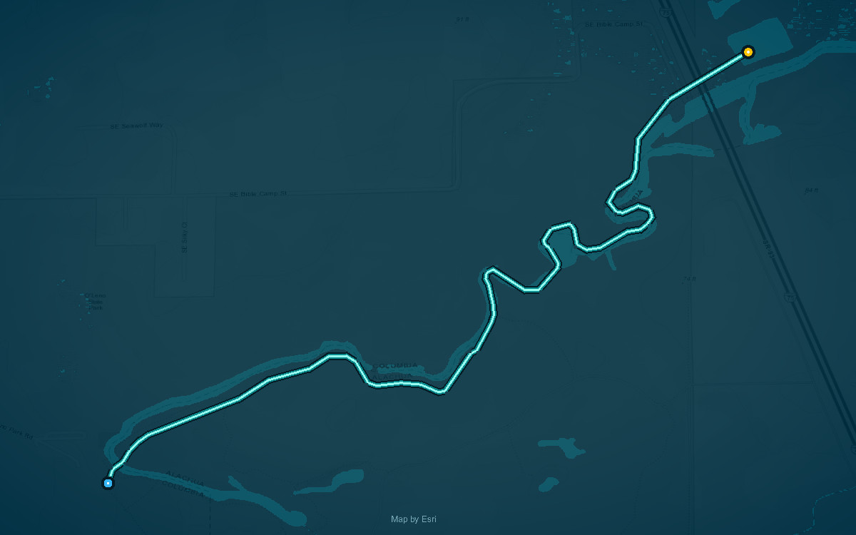O'Leno State Park Paddling Trail