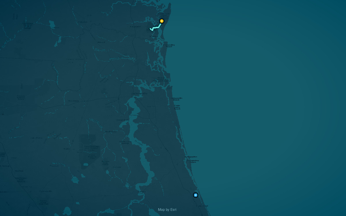 Paddle route map for Passenger Ferry