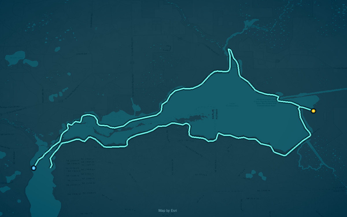 Rodman Reservoir Paddling Trail