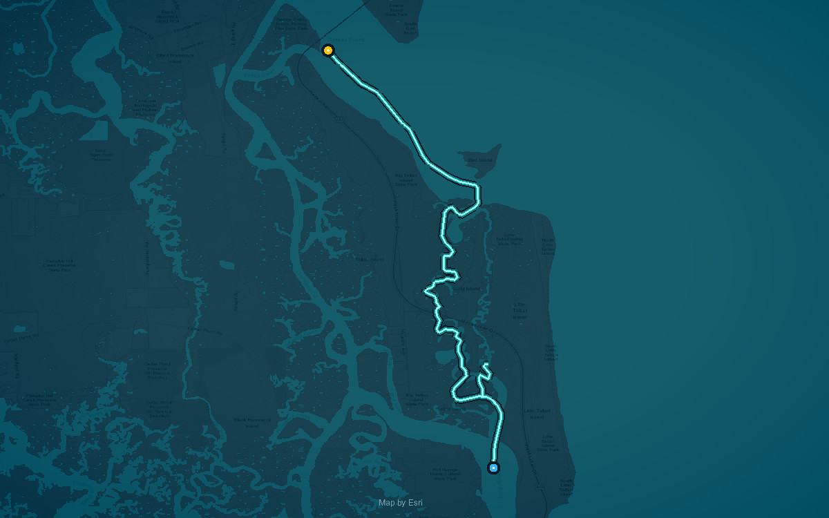Segment 26 Timucuan Trail / Fort Clinch Saltwater Paddling Trail - North Simpson Creek Paddle Trail / Long Island Outfitters To Big Talbot Boat Ramp T