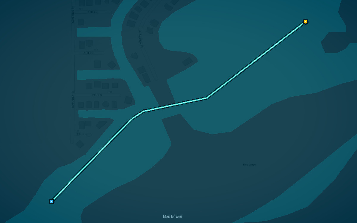 Paddle route map for Sponge Flats