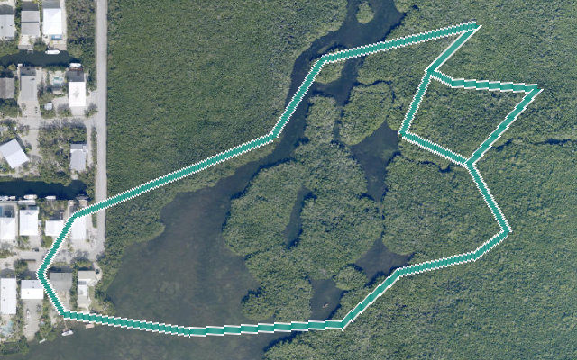 Paddle route map for Flats Loop
