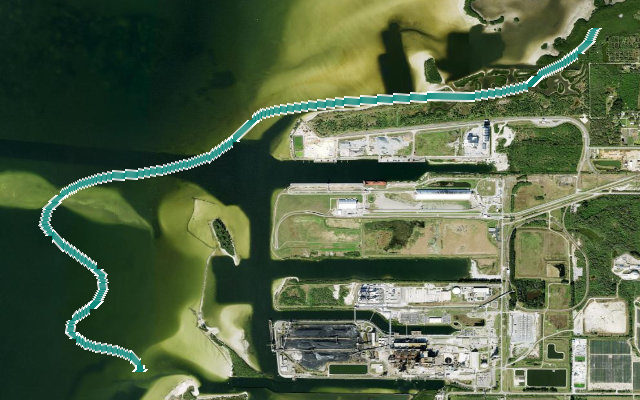 Paddle route map for Teco Trail