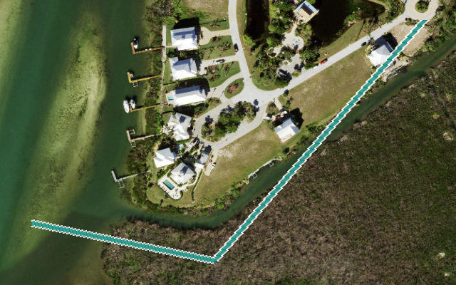 Paddle route map for Woverton Trail